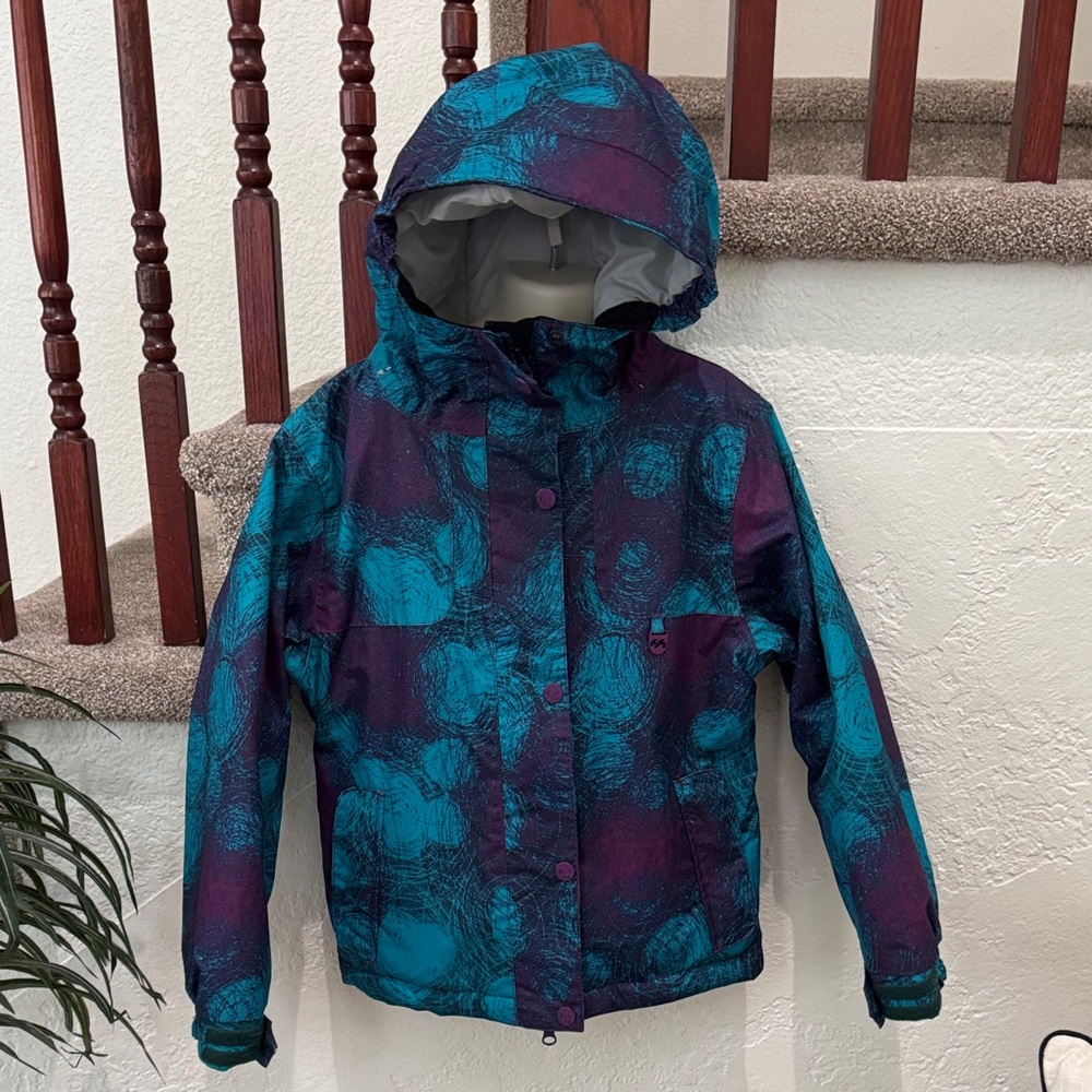 BILLABONG CALTYR Boys Colorful Patterned Ski/Snow Jacket
Size Small EUC